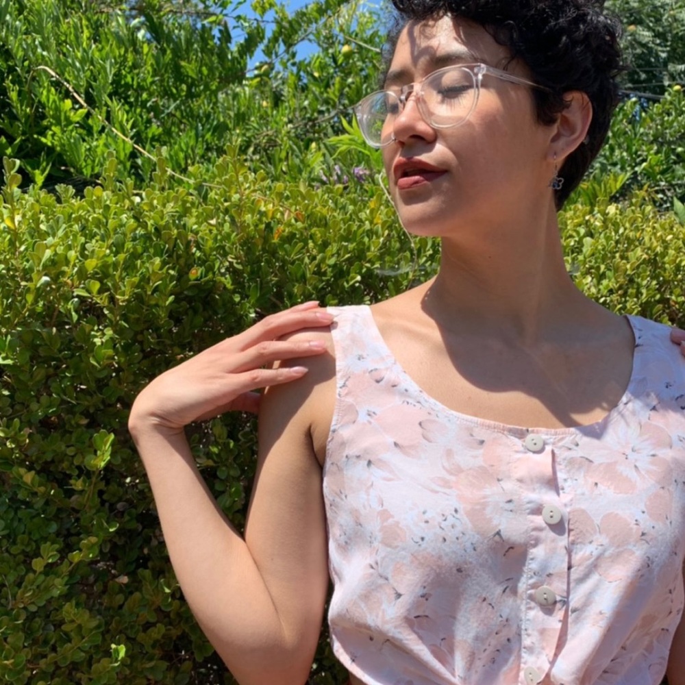 VINTÁGE 90s Dusty Pink Button-Up